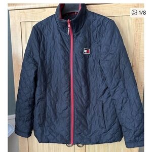 New Tommy Hilfiger Blue and Red 3 In 1 All-Weather Jacket
